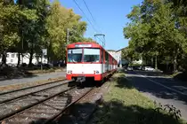 VGF Düwag U2 Wagen 305+304 am 13.10.18 beim U3 Wagen Abschied unterwegs in Frankfurt am Main Industriehof
