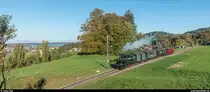 DVZO Fahrzeugtreffen 2018: Ed 3/4 2  Hinwil  am 14. Oktober 2018 mit Personenzug Bauma - Hinwil bei Ettenhausen-Emmetschloo.