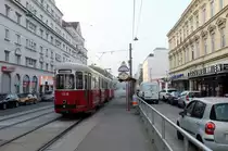 Wien Wiener Linien SL 30 (c4 1316 (Bombardier-Rotax 1974) + E1 4780 (SGP 1972)) XXI, Floridsdorf, Großjedlersdorf, Brünner Straße / Peitlgasse (Hst. Floridsdorfer Markt) am 18. Oktober 2018.