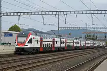 RABe 511 029 durchfährt den Bahnhof Rothrist. Die Aufnahme stammt vom 16.09.2018.
