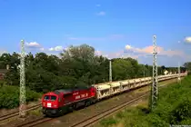 Der  Red Tiger  der HVLE rammelt durch Coswig (Anhalt).