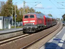 Eine kleine Überraschung erlebte ich,am 22.Oktober 2018,als die 218 473,von Kiel kommend,nach Hamburg fahrend,durch Wrist kam.Am Schluß die abgebügelte 112 167.