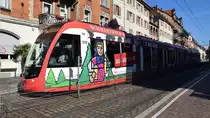 Freiburg im Breisgau - Straßenbahn CAF Urbos 310 - Aufgenommen am 15.09.2018