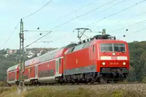 06.10.2018 Streckenabschnitt Uhingen 120 102-9. Ein als IRE getarnter Pbz 2461