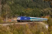 Alex auf dem Weg nach Lindau kurz vor Oberstaufen. 19.10.18