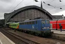 140 851 /  140 038  der PRESS am FLX1803 aus Hamburg am 27.10.2018 in Köln Hbf