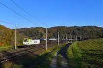 193 786 mit GAG 46437 am 14.10.2018 bei Wernstein am Inn. 