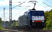 TXL - TX Logistik AG mit MRCE Dispo   ES 64 F4-098  [NVR-Number: 91 80 6189 998-8 D-DISPO] und KLV-Zug Richtung Rostock am 12.09.18 Berlin-Wuhlheide.