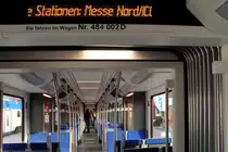 Innenausstattung der neuen Berliner S-Bahn der BR 484.
So gesehen auf der InnoTrans am 22.09 2018 in Berlin.
