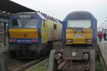 223 055  RSH  und Kinderlok 251 003 am 18.08.2015 in Westerland(Sylt).