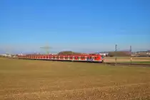 DB Regio S-Bahn Rhein Main 423 xxx und 423 xxx als S6 nach Frankfurt Süd am 18.11.18 auf der KBS630 bei Bad Vilbel Dortelweil 