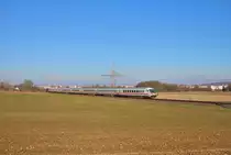 DB Fernverkehr IC Steuerwagen mit einer 101 am Ende am 18.11.18 auf der KBS630 bei Bad Vilbel Dortelweil 
