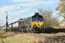 Zugschluß! Kalter Großdiesel am Zugschluß, die 266 101-4 ist hier in Boisheim an einem Kastelzug angehangen der gen Venlo fährt. 18.11.2018