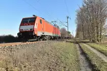 Berühmt für die Lätzenloks ist der Abschnitt zwischen Viersen und Venlo.....so kommt auch die 189 084-7 mit einem Kastelzug vor meine Linse gefahren. Sonntag den 18.11.2018