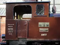 Lok Nummer 5 von ARBED Esch in Fond-de-Gras bei der Museumsbahn am 17.11.2018