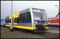 Am 27.3.1999 fand im Bahnhof Wernigerode anläßlich 100 Jahre HSB eine Fahrzeugschau statt.
Ausgestellt war auch der VT 3.09 der KEG von der Burgenlandbahn.