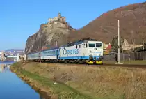 163 065-6 mit dem R 789 am 17.11.18 in Ústí nad Labem-Střekov.
 