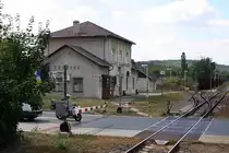 Bahnhof Tetcice am 15.August 2018.