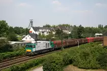 Am Aufnahmetag war 272 201 für die Captrain-Gruppe im Einsatz.
Das Bild wurde am 24. Juni 2010 in Oberhausen-Osterfeld aufgenommen.