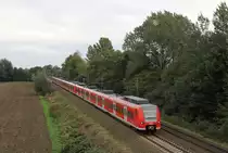 DB Regio 424 015 + 424 027 // Zwischen Stadthagen und Haste (genauer Aufnahmeort nicht mehr bekannt). // 24. September 2015
