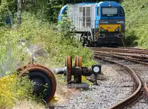 Aus dem Archiv: am 06.07.2014 fotografierte ich im Museum Bochum-Dahlhausen mit viel Zoom die G2000 von Railflex, die direkt in der Einfahrt zum Museum stand.