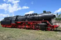 Die Dampflokomotive 50 3626-4 steht im Eisenbahnmuseum Weimar. (August 2018)