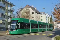 Be 6/8 Flexity 5027, auf der Linie 6, bedient die Haltestelle Merkurstrasse. Die Aufnahme stammt vom 22.11.2018.