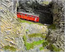 Der 2. Dezember ist der  Tag der Modelleisenbahn  - Modellbahn orientiert sich am Vorbild, doch wenn kein Vorbild existiert, baut man sich eben sein eignes  Modell : der von der SLM für die BRB geplante aber nie gebaute Bhm 2/4 beim  Fenster  des Planalpfluhtunnel als 1:220 Ausführung auf 3 mm T-Gauge Gleisen (Ze).
13.03.2017
