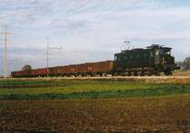 ZUCKERRÜBENKAMPAGNE ARBERG 1995
Erinnerungen an die fotogenen Ae 4/7 im Rübendienst.
Die Aufnahmen sind entstanen in Büren an der Aare, bei Busswil, bei Kerzers, vor Chavornay sowie in Chavornay während den Monaten Oktober-November.
Foto: Walter Ruetsch