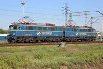 ET41-123 rangiert am 05.07.2018 durch einen RBF im Norden von Warschau. Aufgenommen von der Station Warszawa-Torunska.