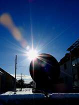 ......die letzten Sonnenstrahlen auf´s Gleisende der Haager-Lies; 171229