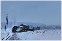 764-411R der Stainzer Bahn am 16.12.2018 kurz vor der Haltestelle Ölmühle Herbersdorf. 