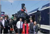 50 Jahre Blonay - Chamby; das Jubiläum in fünf Bilder: Zur Eröffnung gab sich hoher Besuch die Ehre.
Blonay, den 4. Mai 2018 