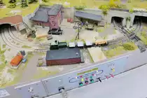 Die Tongrubenbahn auf dem Modul  Eckesroth  der  IG Eisenbahnfreunde Viersen  auf der  Internationalen Modellbahn- und Modellbau-Ausstellung 2018  in Straelen, 10.6.2018
