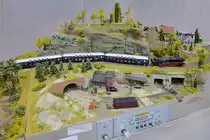 Modul  Klosterruine Eckesroth  der  IG Eisenbahnfreunde Viersen  auf der  Internationalen Modellbahn- und Modellbau-Ausstellung 2018  in Straelen, 10.6.2018