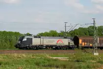 Die 182 529-8 der MRCE Dispolok im Dienste der TX Logistik am 03.05.2018 in Nassenheide.