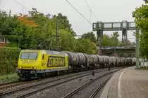 145 089-9  Zementaxi  mit Kesselzug in Hamburg Harburg, am 21.09.2018.