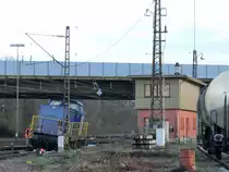 Entgleisung, 07.01.2019 Mannheim Rheinau 203 008 der Rhenus Logistics 