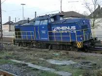 Entgleisung, 07.01.2019 Mannheim Rheinau 203 008 der Rhenus Logistics