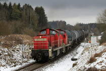 294 583-0 und 294 854-5 mit dem GC 98846 (Rammelswiesen-Villingen(Schwarzw)) bei Zollhaus 7.1.19
