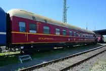 Ein DSG WLAB 4 ümg Schlafwagen  im August 2018 im Eisenbahnmuseum Koblenz.