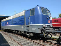 Die Elektrolokomotive 181 201-5 im August 2018 im Eisenbahnmuseum Koblenz.