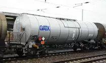 Kesselwagen vom Einsteller GATX Germany mit niederländischer Registrierung mit der Nr. 33 TEN 84 NL-GATXD 7933 493-4 zacens (UN-Nr.: 33/1114 = Benzol) am 08.01.19 Bf. Flughafen Berlin-Schönefeld. 