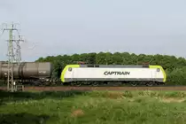 Die 152 197-0 der ITL am 16.05.2018 in Nassenheide.