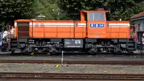 Die Diesellokomotive MaK G 1204 BB  674  der RBH Mitte September 2018 in Bochum.