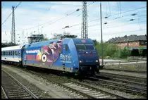 101066 Makrolon fährt am 13.5.2001 um 12.45 Uhr mit dem IR 2553 aus Gera in Aachen Hauptbahnhof ein.