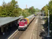 EBS 110 001-5 mit dem DPE 25187 nach Naumburg (S) Hbf, am 15.09.2018 in Sömmerda.