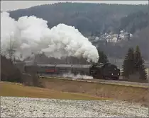 Adventsfahrt der EFZ mit 01 519. Immendingen, Dezember 2018.