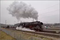 Adventsfahrt der EFZ mit 01 519. Immendingen, Dezember 2018.