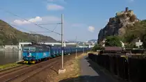 363 008-4 ist am 4. August 2018 in Usti nad Labem unterwegs mit einem schönen Ganzzug! 